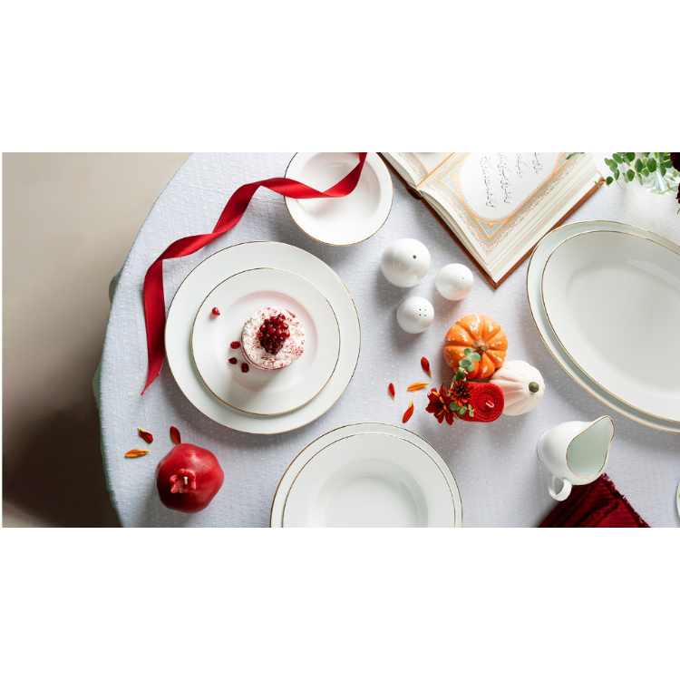سرویس چینی زرین 28 پارچه طرح زرین درجه عالی