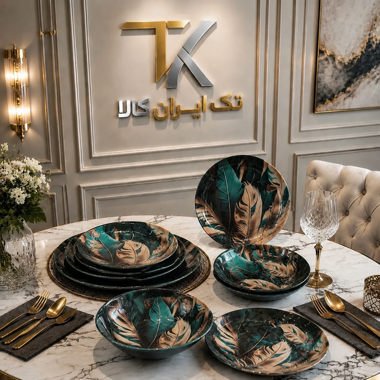 سرویس 6 نفره 25 پارچه طرح کلارا ارکوفام