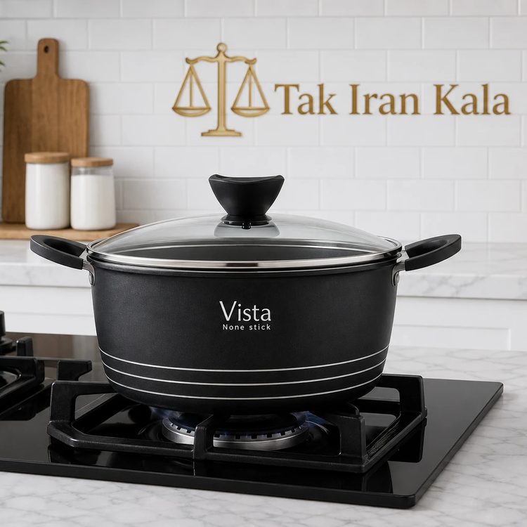 قابلمه تک ویستا سایز 40 داخل گرانیت طوسی