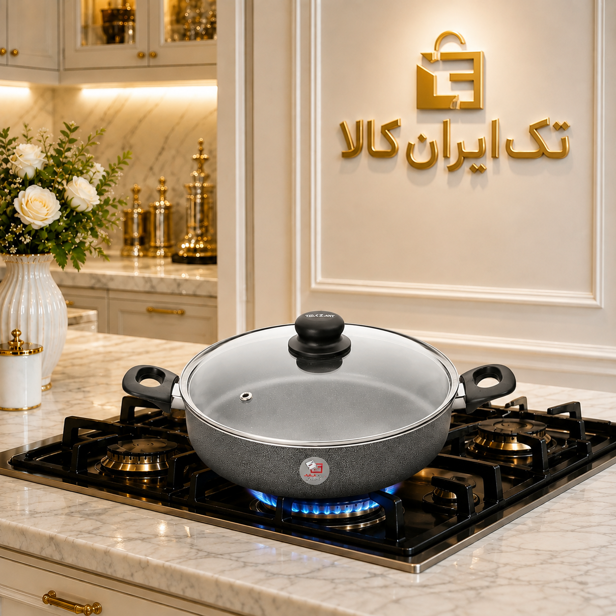 تابه تک ظرف مدل کلاسیک سایز 22