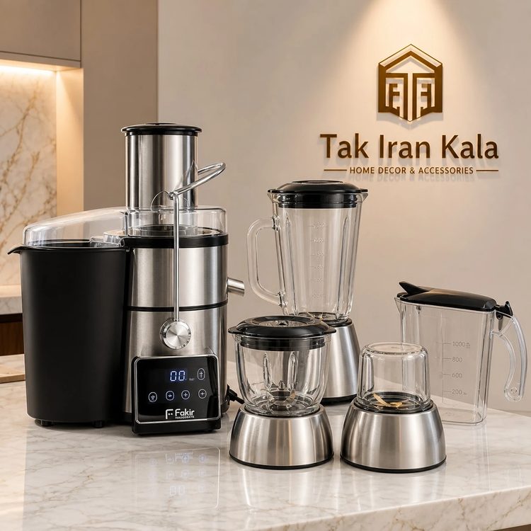 آبمیوه گیری 4 کاره فکر Fakir تیغه طلایی مدل FA3383