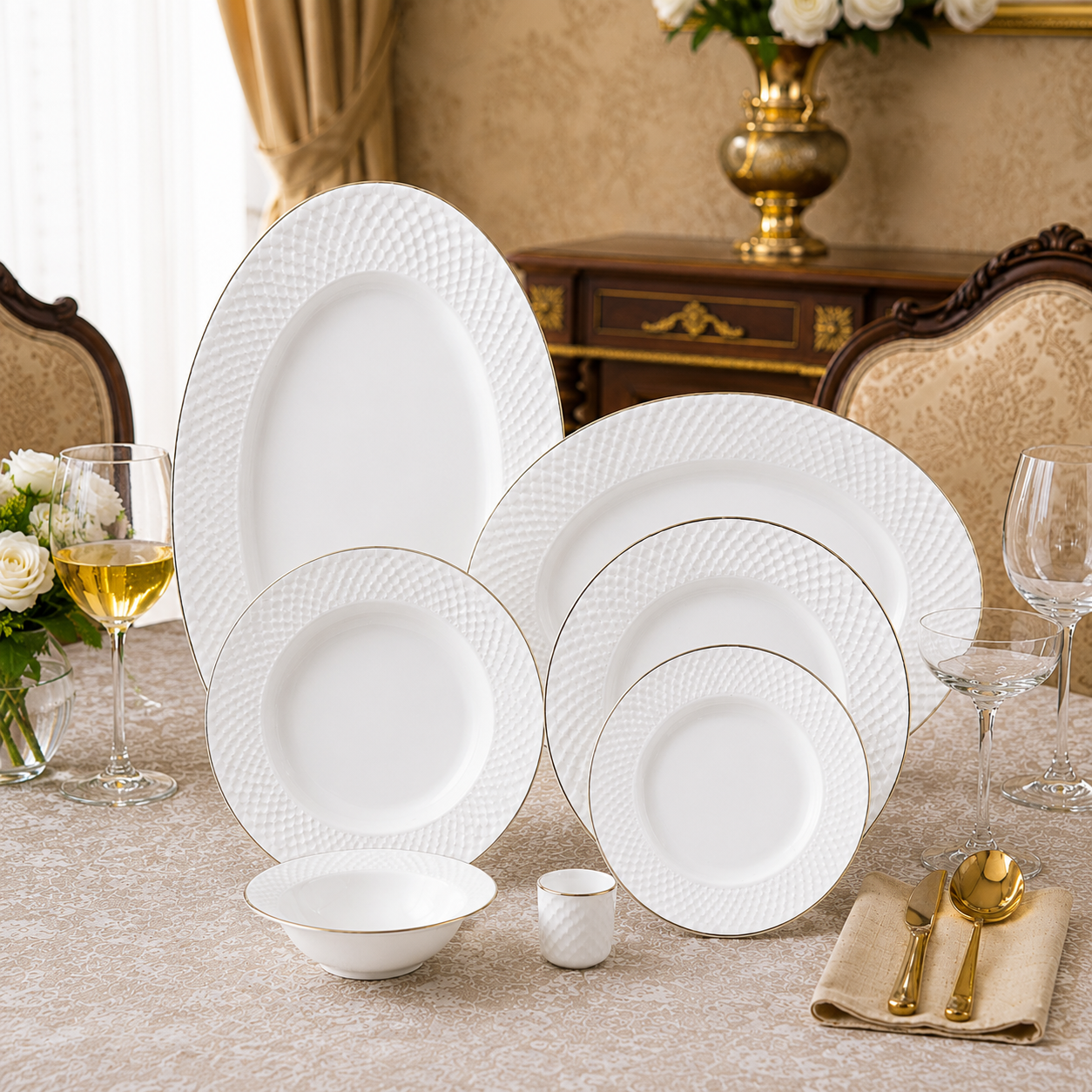 سرویس چینی زرین 28 پارچه سمن درجه عالی