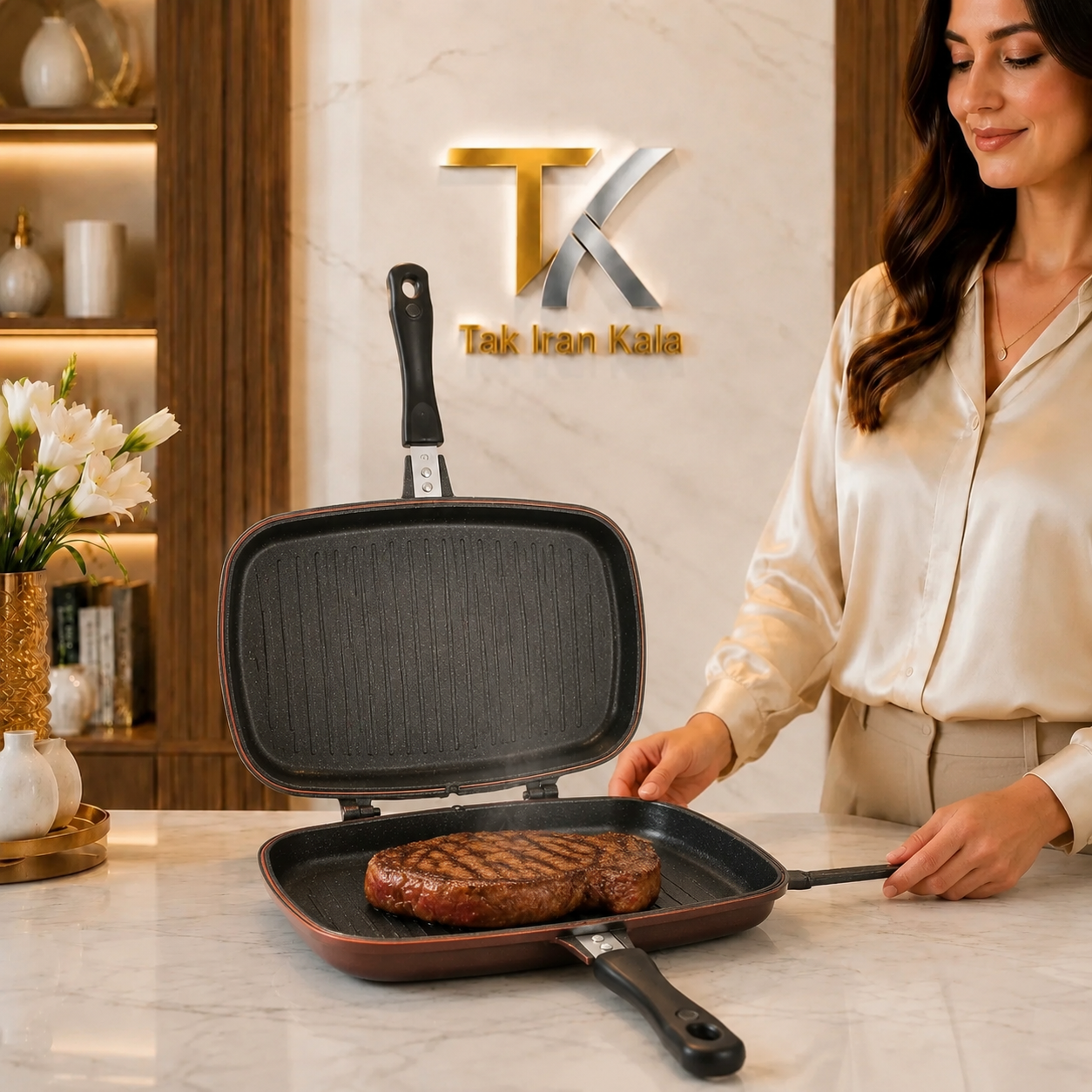 تابه رژیمی چدن داخل گرانیت ویستا سایز 36
